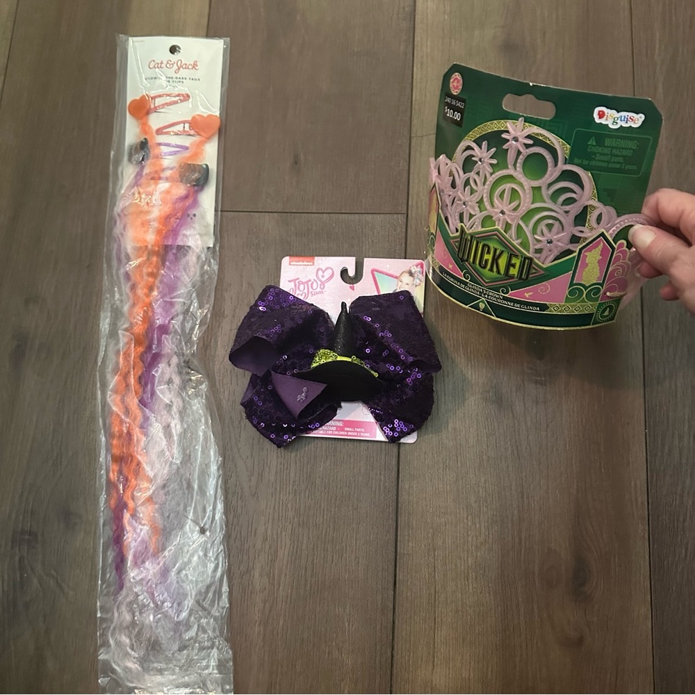 Cat & Jack Hair Extensions and JoJo Bows Set